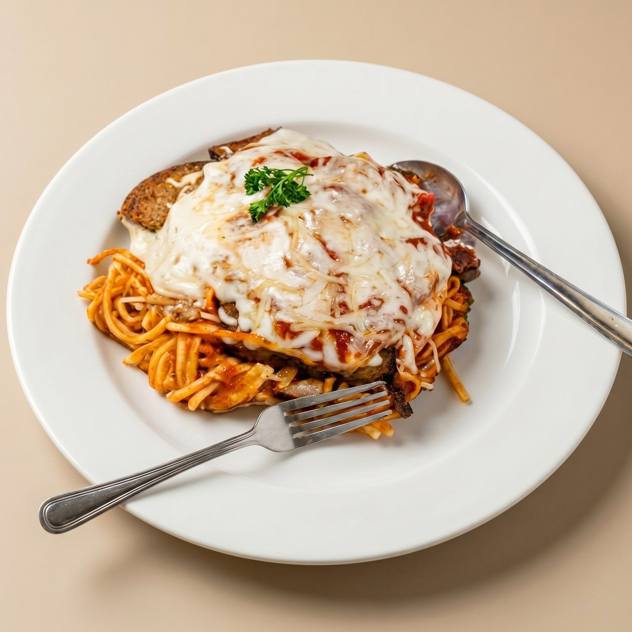 Eggplant Parmesan.