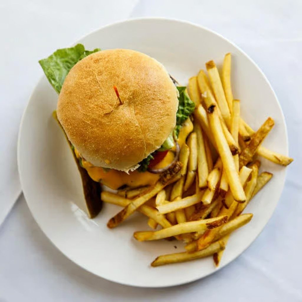 Portobello Swiss Burger.