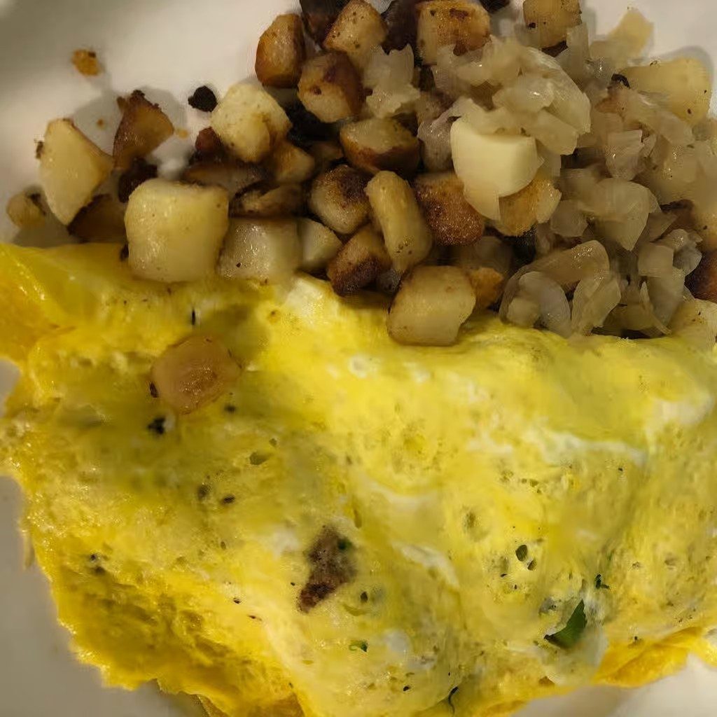 Mushroom & Cheese Omelette.