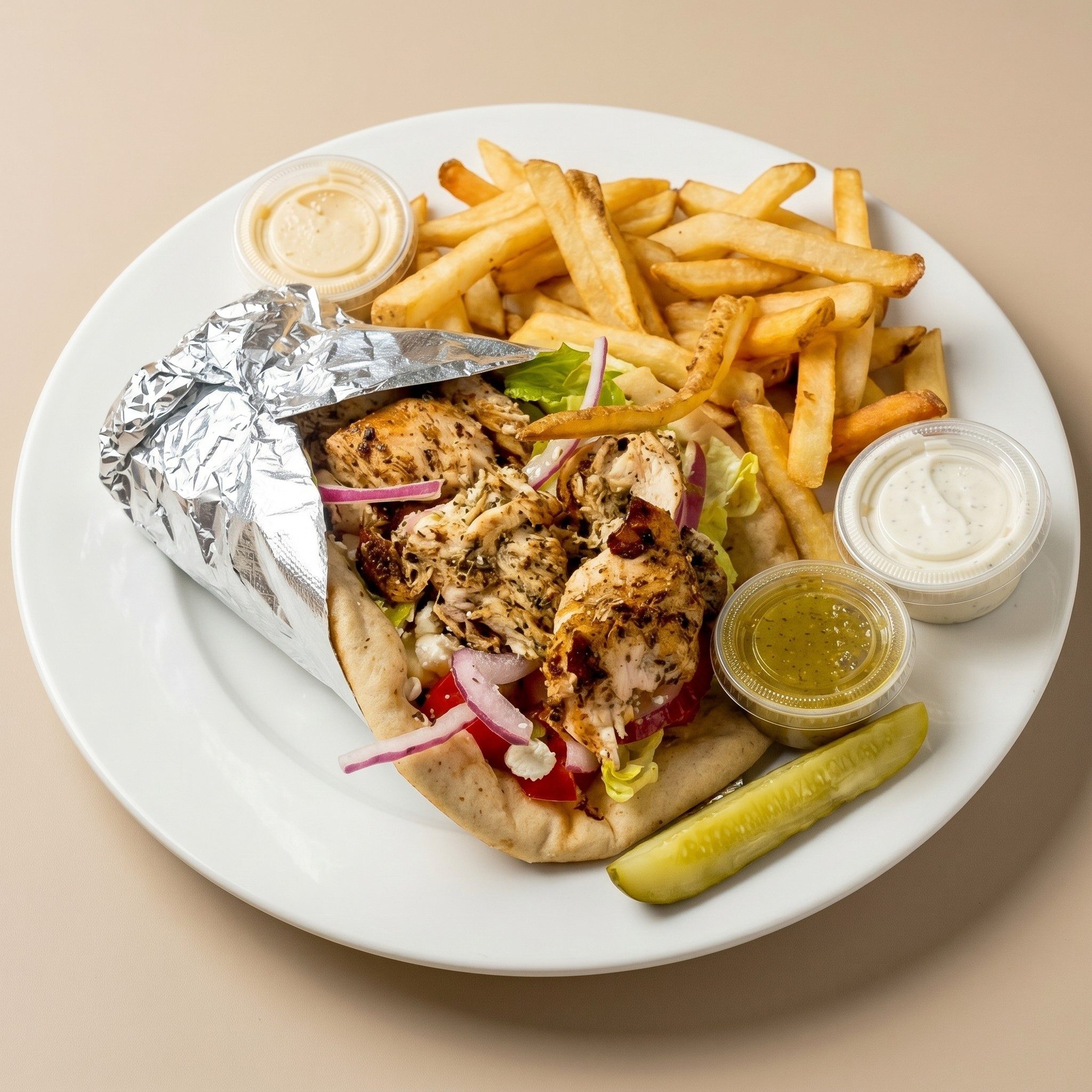 Chicken Souvlaki Sub.