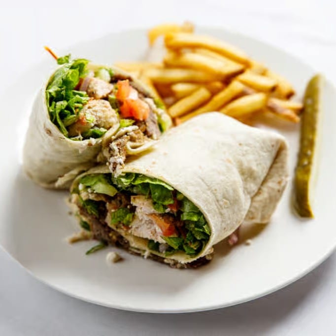My Big Fat Greek Burrito Sandwich.
