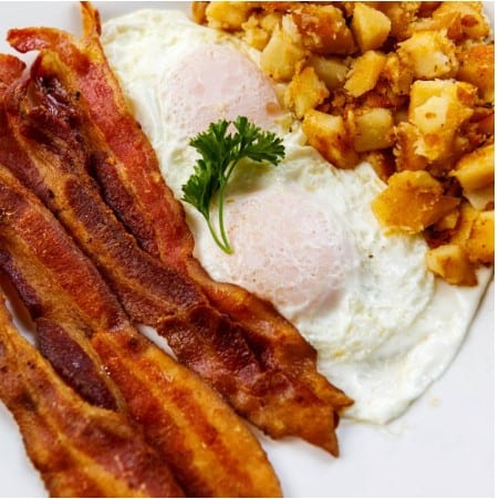 2 Eggs with Meat.
