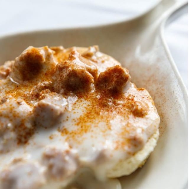 Homemade Biscuits and Sausage Gravy.
